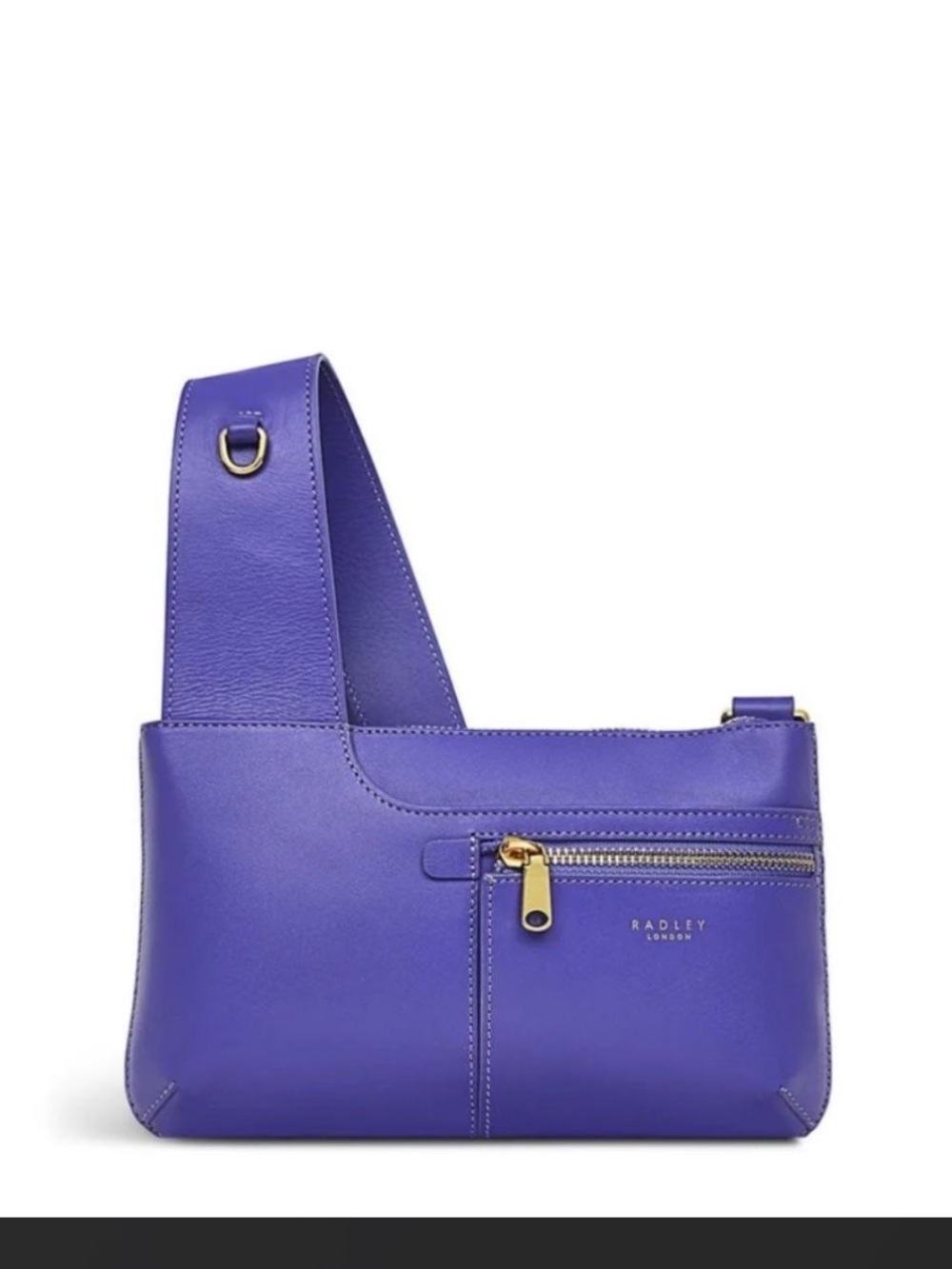 RADLEY LONDON Violet Leather Wide-Strap Crossbody Bag